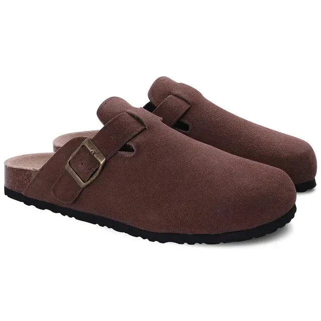 NOBA Suede Clogs