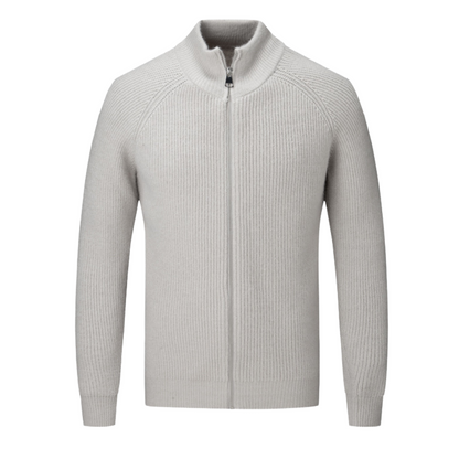 100% Merino Wool ZIPPED CARDIGAN